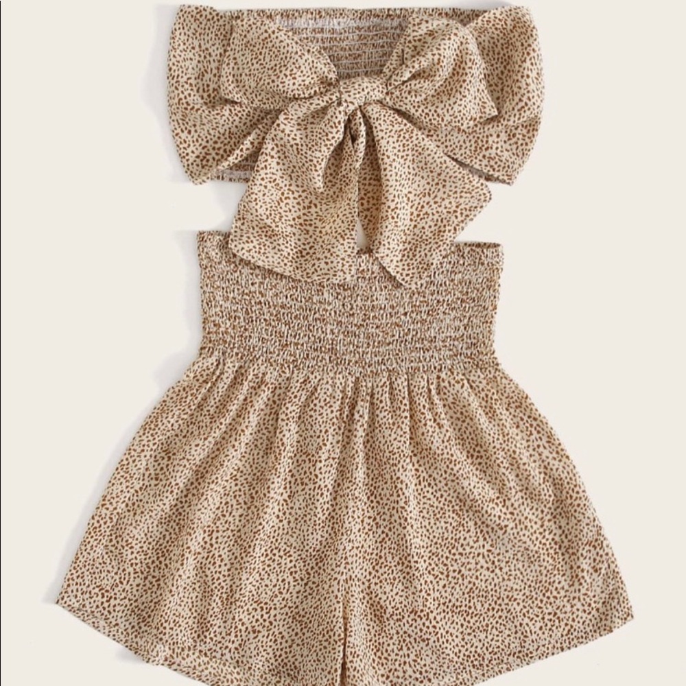 Shorts and top crop tie set